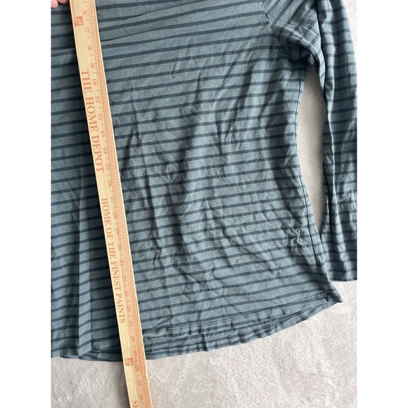 Lululemon Tee Shirt Long Sleeve Basic Mens Striped Stretch Performance Large - Picture 6 of 10